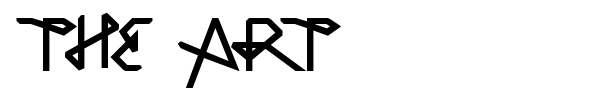 The Art font preview